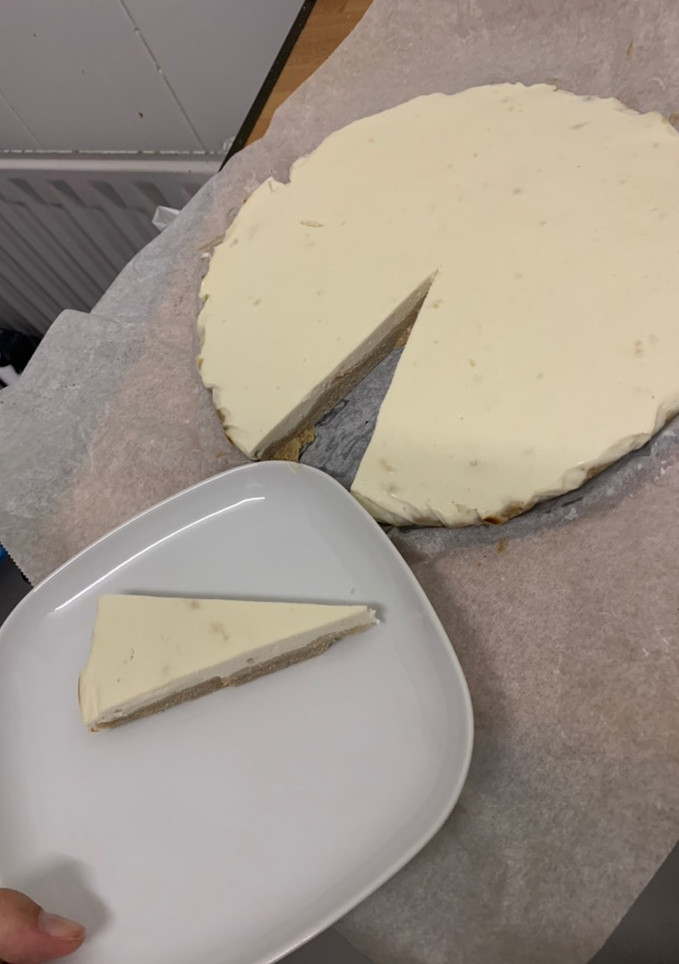 Una foto de Tarta de queso saludable
