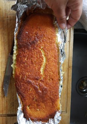 Una foto de Budín de naranja húmedo