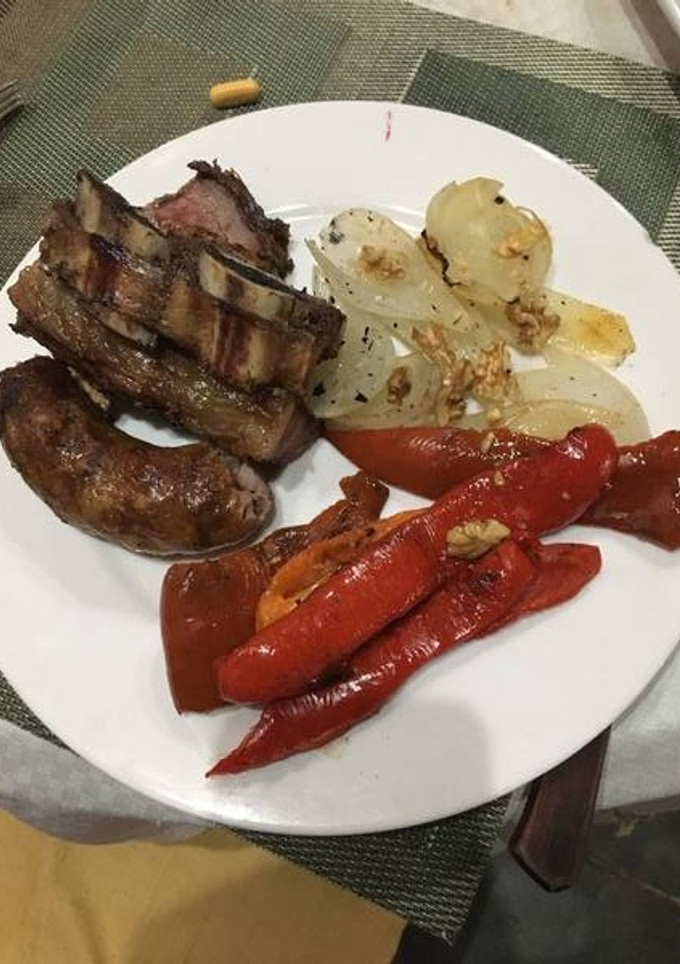 Una foto de Ensalada caliente para acompañar el asado