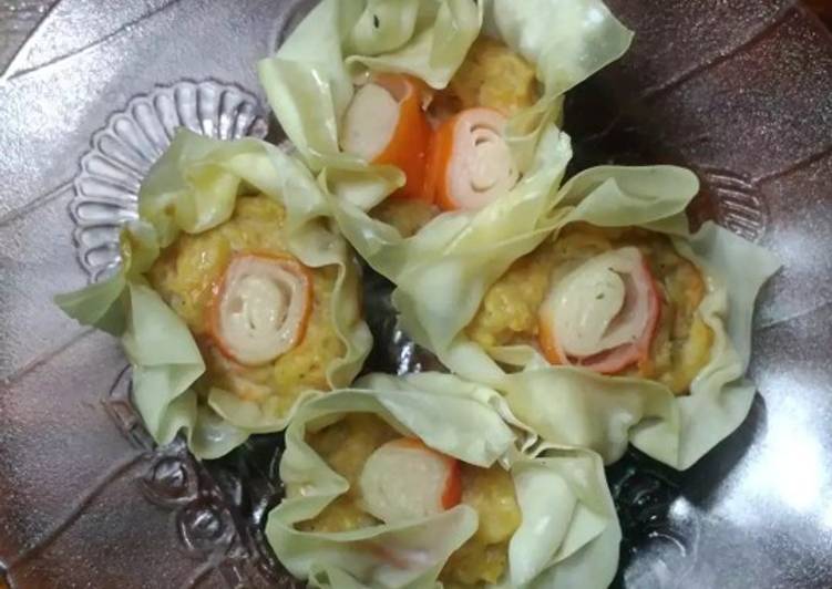 Cara Gampang Membuat Siomay ayam udang with crabstick Bikin Ngiler