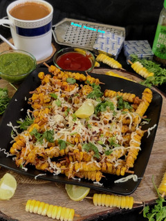 चीजी फ्राइड मसाला कॉर्न (cheesy fried masala corn recipe in Hindi) रेसिपी मुख्य फोटो