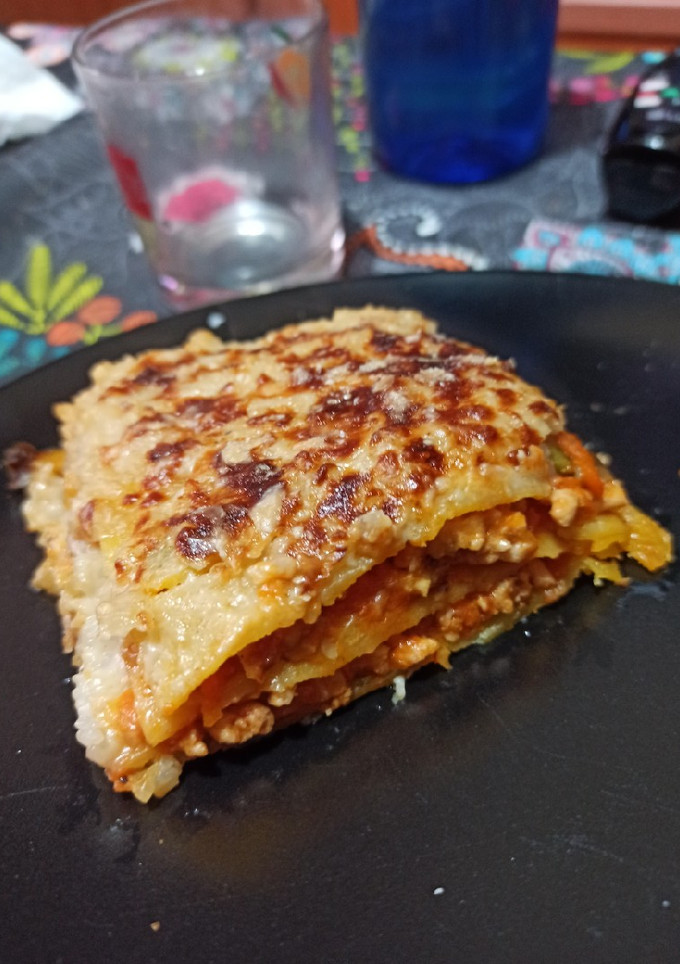 Una foto de Lasaña sin gluten y sin lácteos