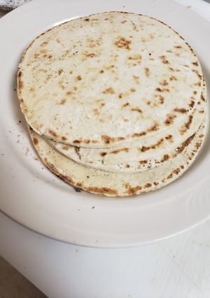A picture of Chomorro coconut tatiyas.