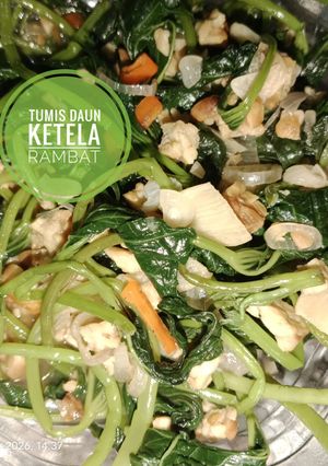 Foto resep Tumis Daun Ketela Rambat