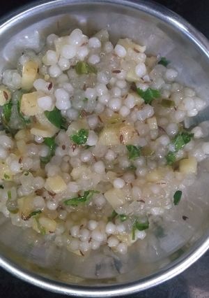 સાબુદાણા ની ખીચડી (Sabudana Khichdi Recipe In Gujarati) રેસીપી મુખ્ય ફોટો