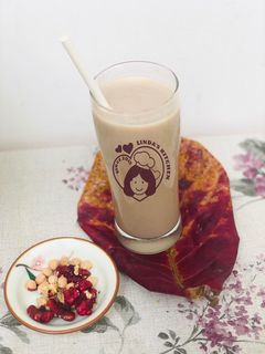 Hình của món Sữa đậu gà & hạt óc chó.