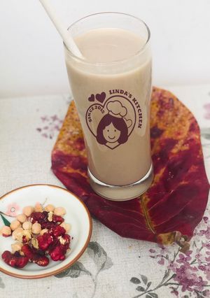 Hình của món Sữa đậu gà & hạt óc chó.