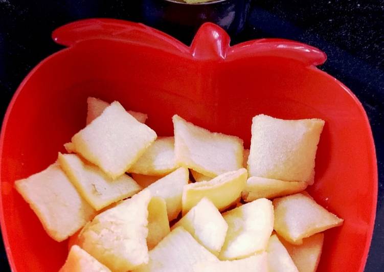 Steps to Prepare Homemade Crispy Rice Flour Snacks