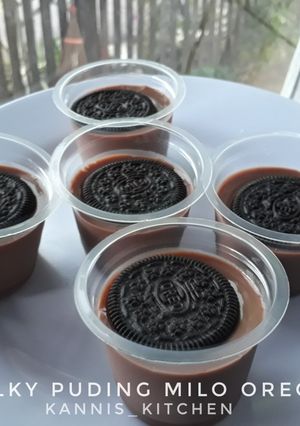 Foto resep 7. Silky Puding Milo Oreo