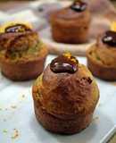 Muffins veganos de naranja
