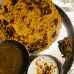A picture of Dal Paratha.