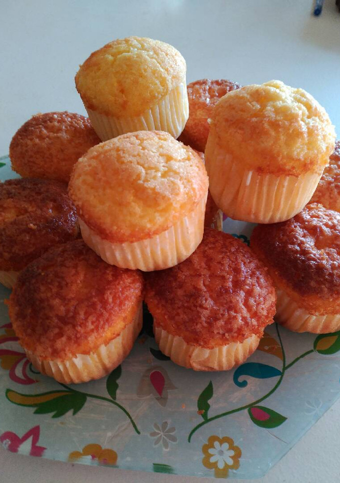 Una foto de Madalenas de naranja y aceite de oliva