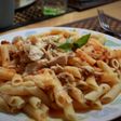 Pasta arrabiata con pollo