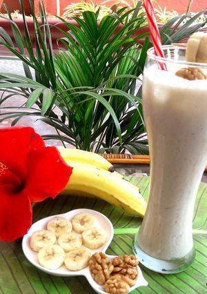 A picture of Banana Lassi- Navratri Vrat Recipes.
