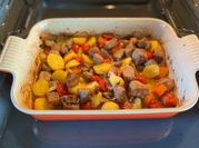 Una foto de magro de cerdo al horno