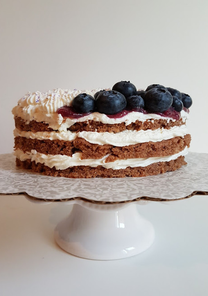 Una foto de Tarta de centeno con arandano y manzana!!!....ó Rupjmaizes Kuka