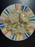 Pollo de campo a la crema y al verdeo