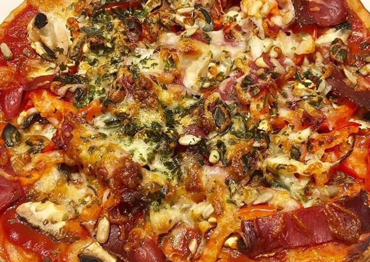 Pizza-Wrap au Jambon cru