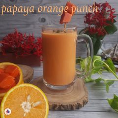 A picture of Sweet Papaya Orange Punch.