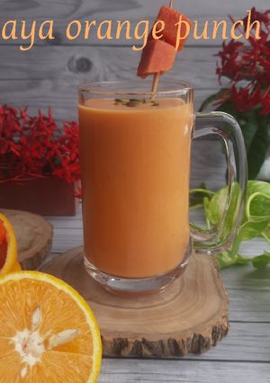 A picture of Sweet Papaya Orange Punch.