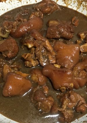 Foto resep Cukiok kecap (kaki babi) - non Halal