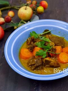 Hình của món Bò kho cốt dừa.