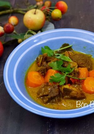 Hình của món Bò kho cốt dừa.
