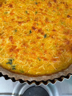 Una foto de Tarta integral de calabaza y espinaca!