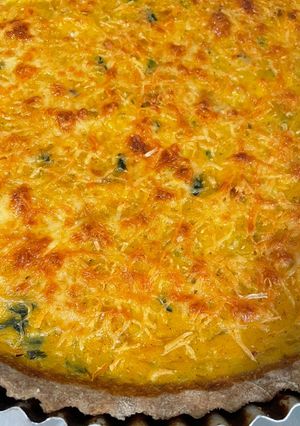 Una foto de Tarta integral de calabaza y espinaca!