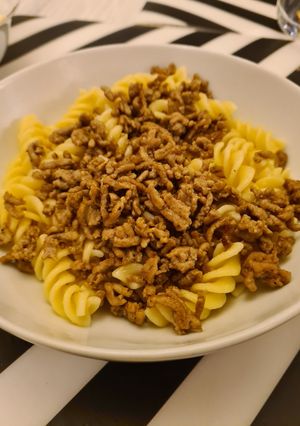 A picture of Spicey Beef Mince Pasta.