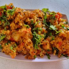 Double fried khichdi A picture of Double fried khichdi.