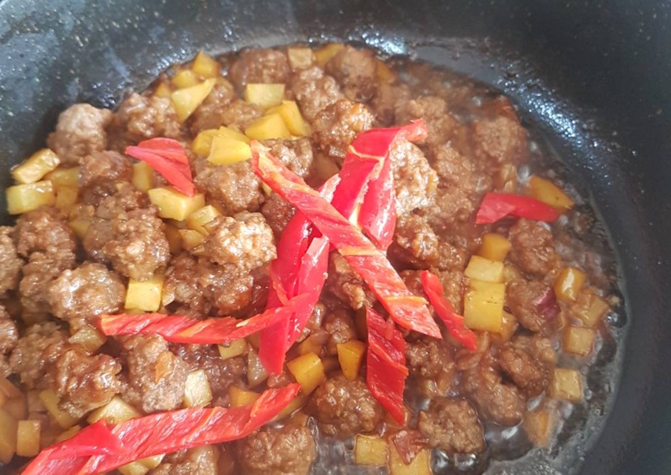 potatoes and beef
