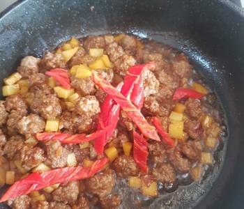 Easy Fast Cooking Saute potato and beef Home Style