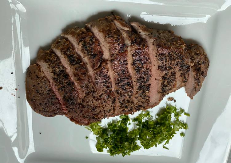 Resepi Steak Daging untuk diet protein yang Praktis