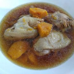 A picture of 南瓜鸡汤 Pumpkin Chicken Soup.
