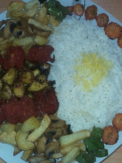 عکسی از دستور خوراک مرغ و سبزیجات