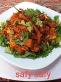 Eggplant with Chicken Livers and Gizzards
