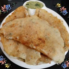 Onion Rava Dosa A picture of Onion Rava Dosa.