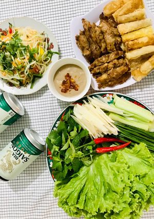 Hình của món Nem nướng Nha Trang.
