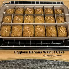 A picture of High in Fiber-Eggless Banana Walnut Cake.