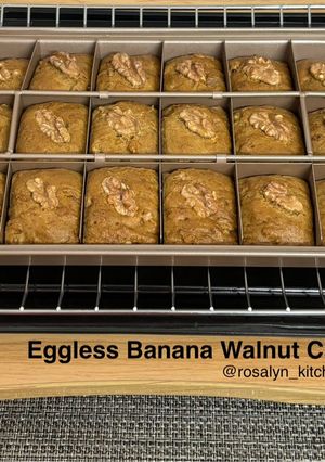 A picture of High in Fiber-Eggless Banana Walnut Cake.