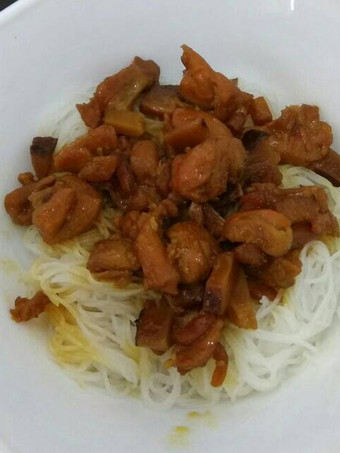 Anti Ribet, Bikin Bihun rebus topping ayam jamur Bunda Pasti Bisa