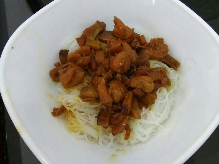 Anti Ribet, Bikin Bihun rebus topping ayam jamur Bunda Pasti Bisa