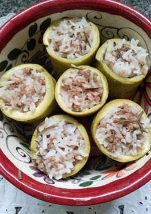 Una foto de Zapallitos rellenos