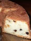 Bolo de amêndoa e frutas