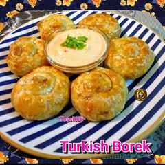 A picture of Turkish Rolled Borek.