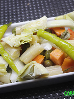 Una foto de Ensalada con guindillas