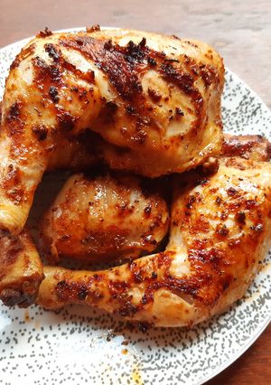 A picture of Paprika Marinated Chicken Thighs.