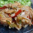 Wok de pollo y vegetales