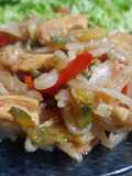 Wok de pollo y vegetales
